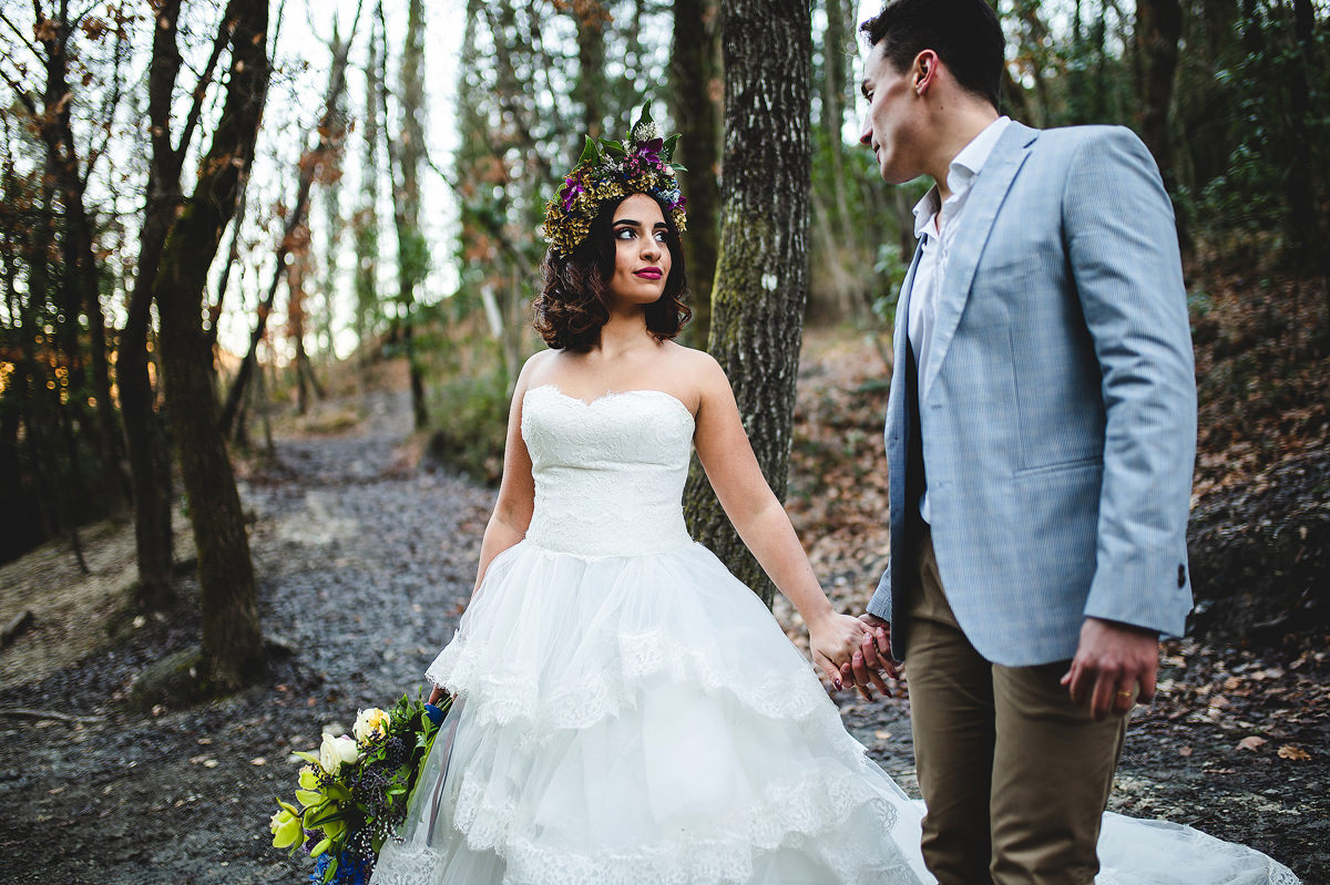 creative wedding photographer tuscany wedding bagni di san filippo