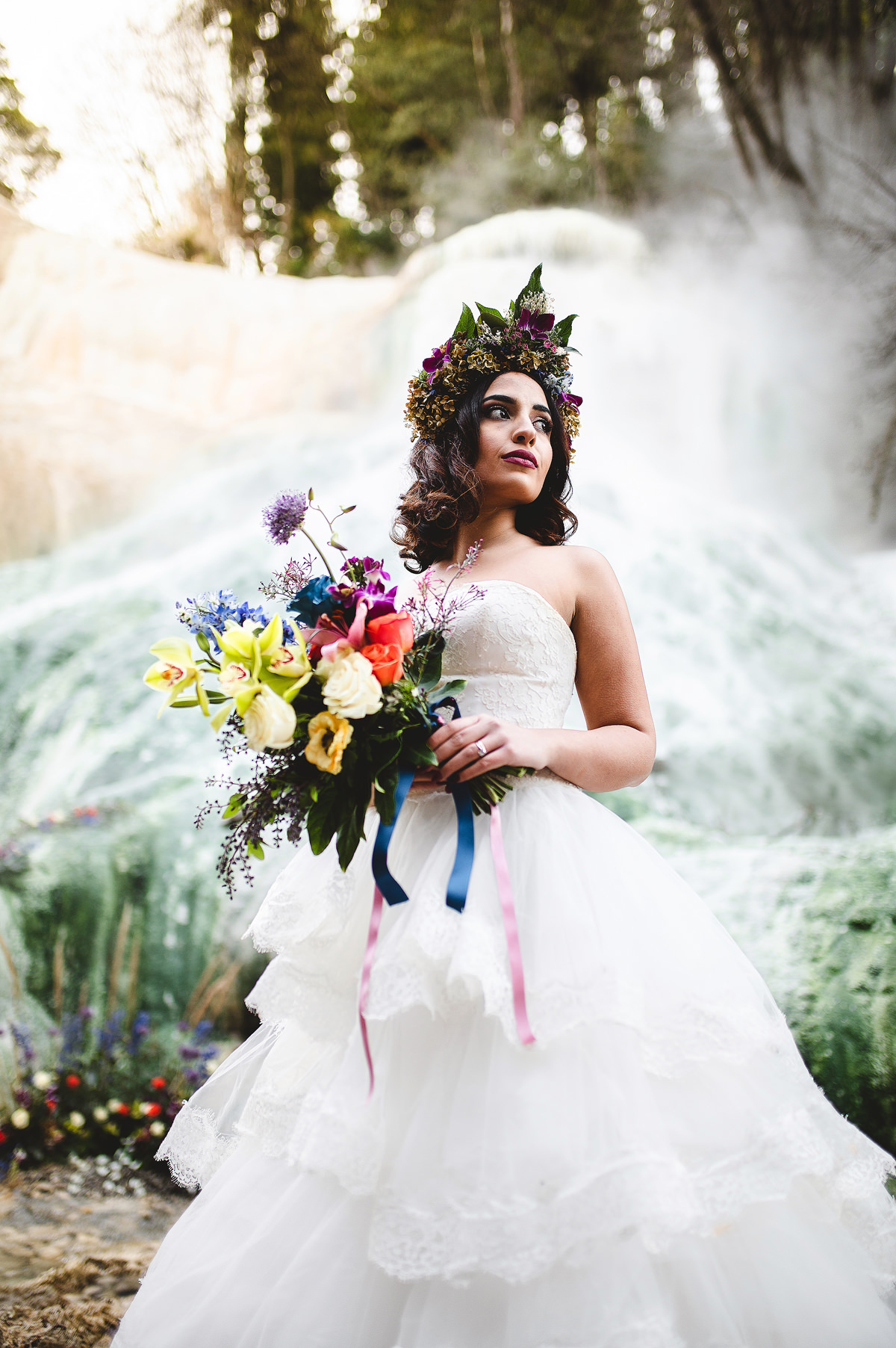 creative wedding photographer tuscany wedding bagni di san filippo