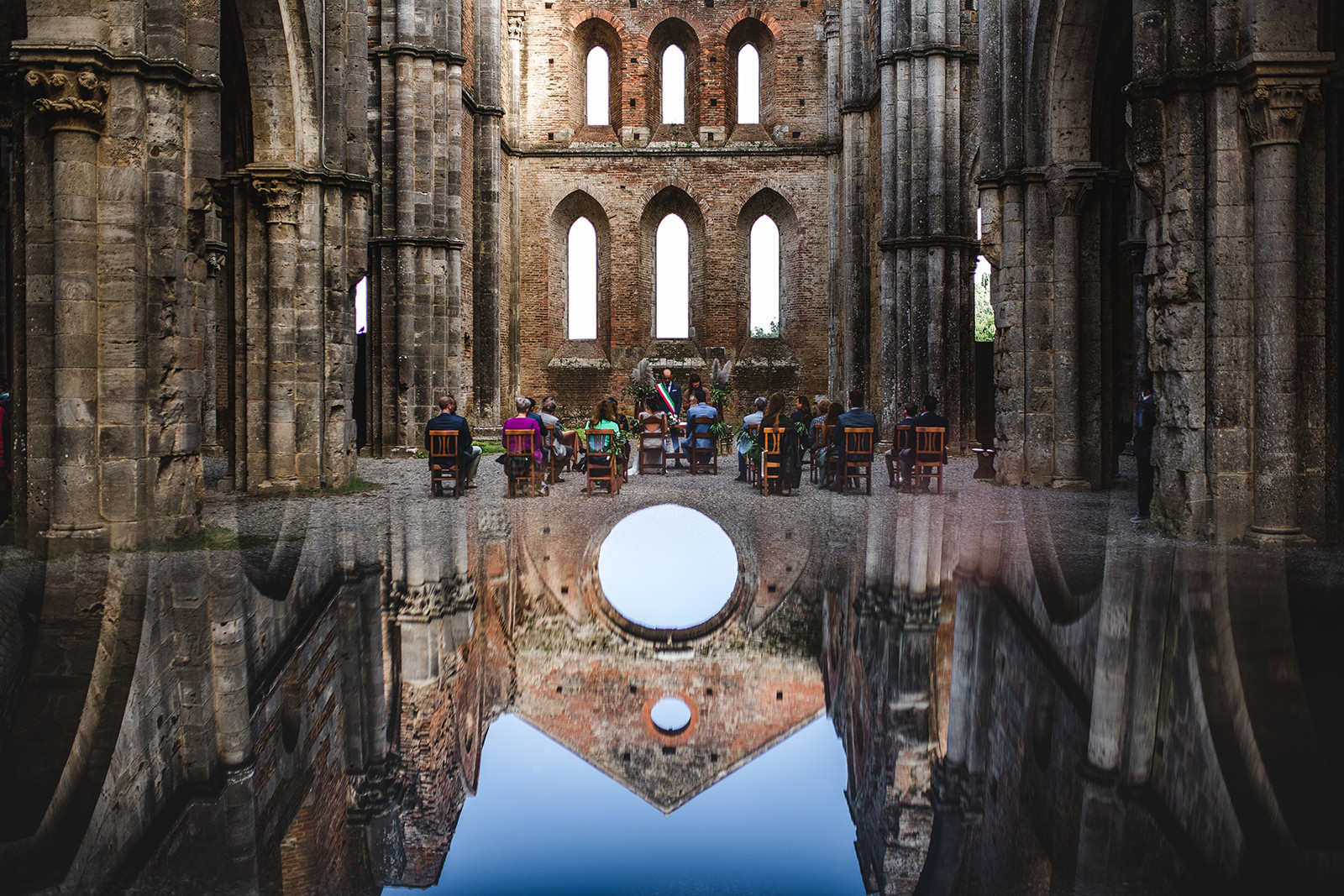 wedding at san galgano abbey